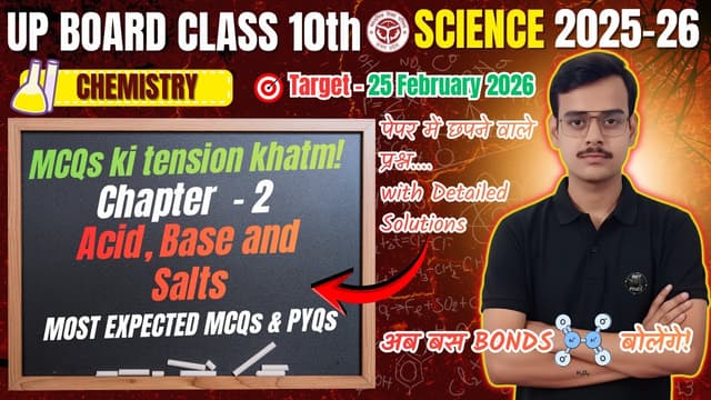 Chapter 2 - Acid, Base and Salts (MCQs)